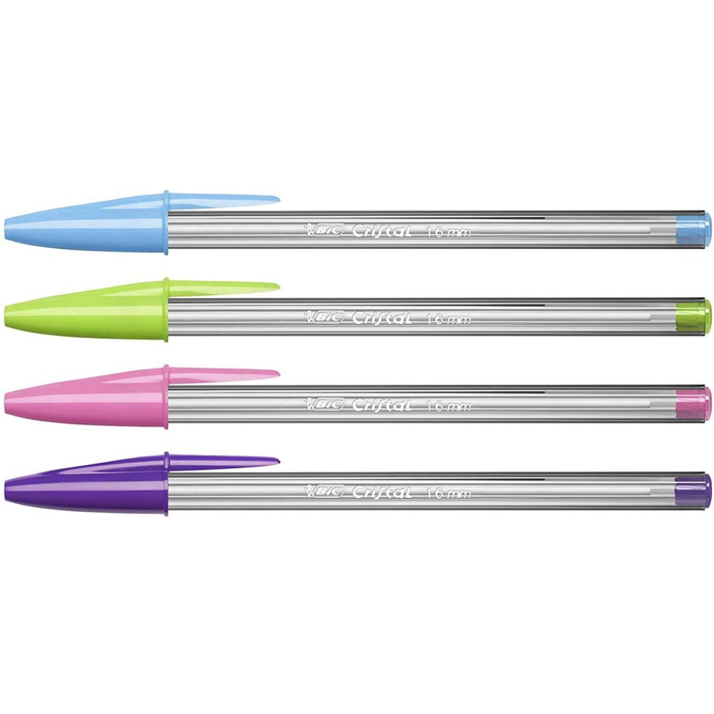 Penne Colorate Bic Crystal Fun Large 1,6 mm da 20