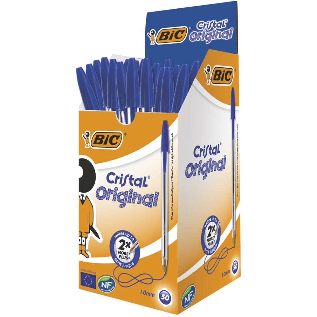 Confezione 50 Penne Bic Crystal