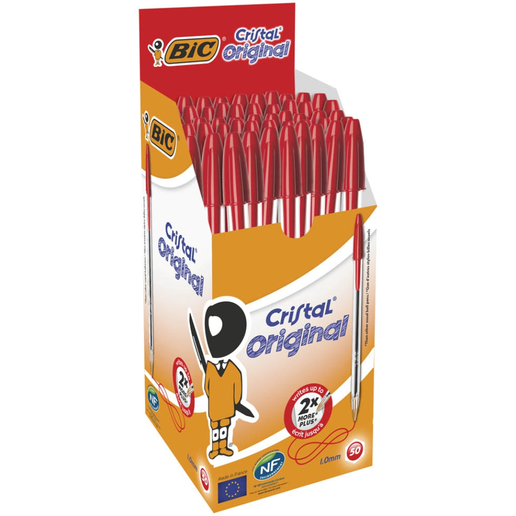 Confezione 50 Penne Bic Crystal