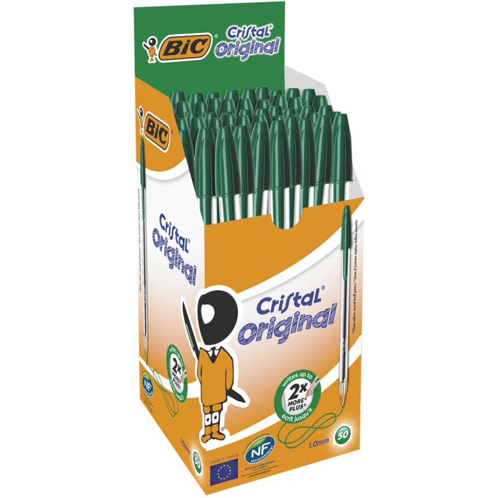 Confezione 50 Penne Bic Crystal