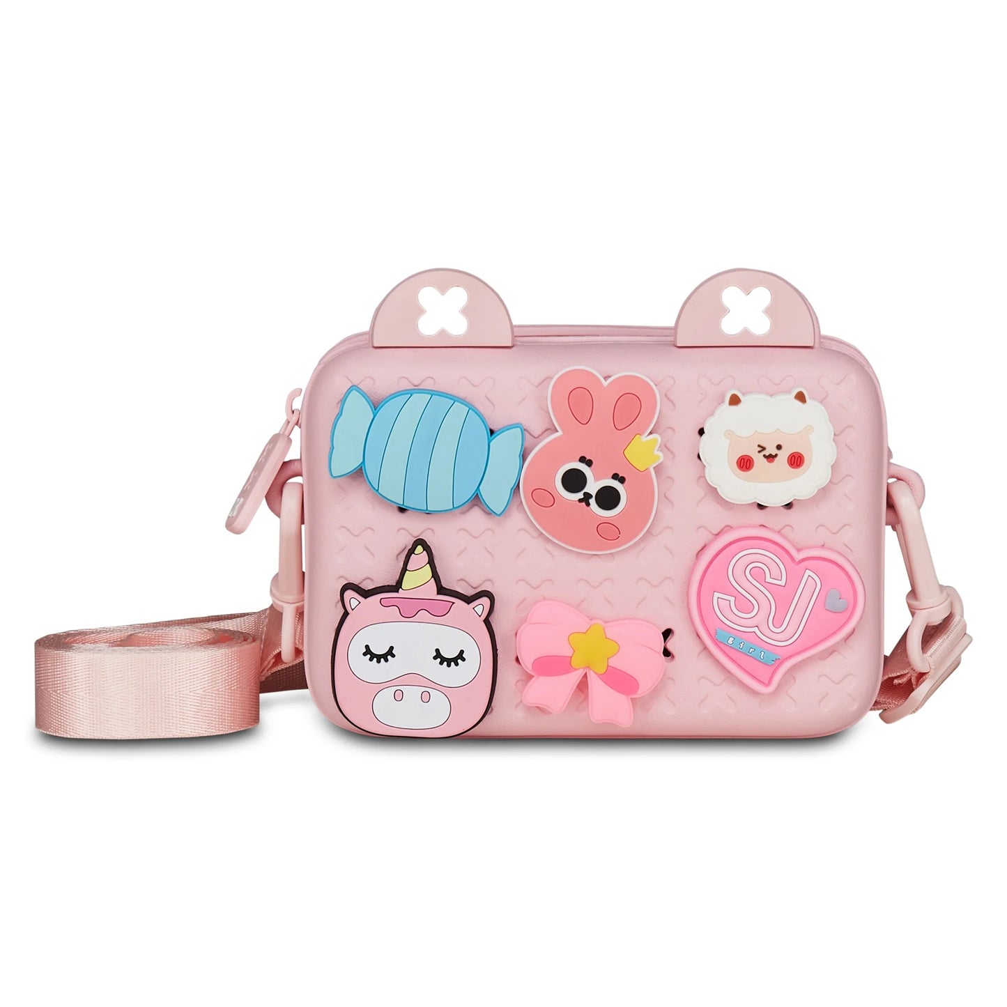 Borsetta con Tracolla Sj Gang Girly Pins Rosa Orecchie