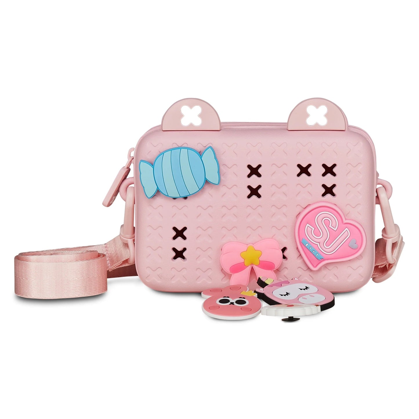 Borsetta con Tracolla Sj Gang Girly Pins Rosa Orecchie