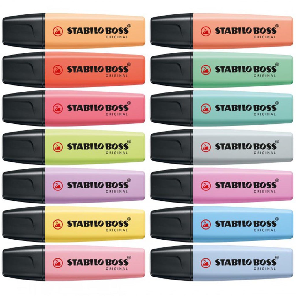 Evidenziatori Stabilo Boss Deskset 15 Colori Pastel