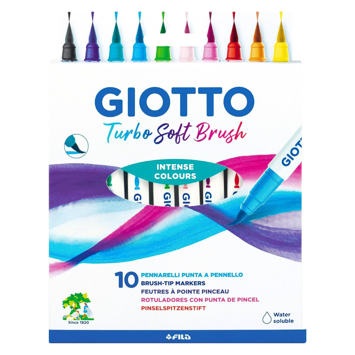 Pennarelli Giotto Turbo Soft Brush da 10 - Intense Color