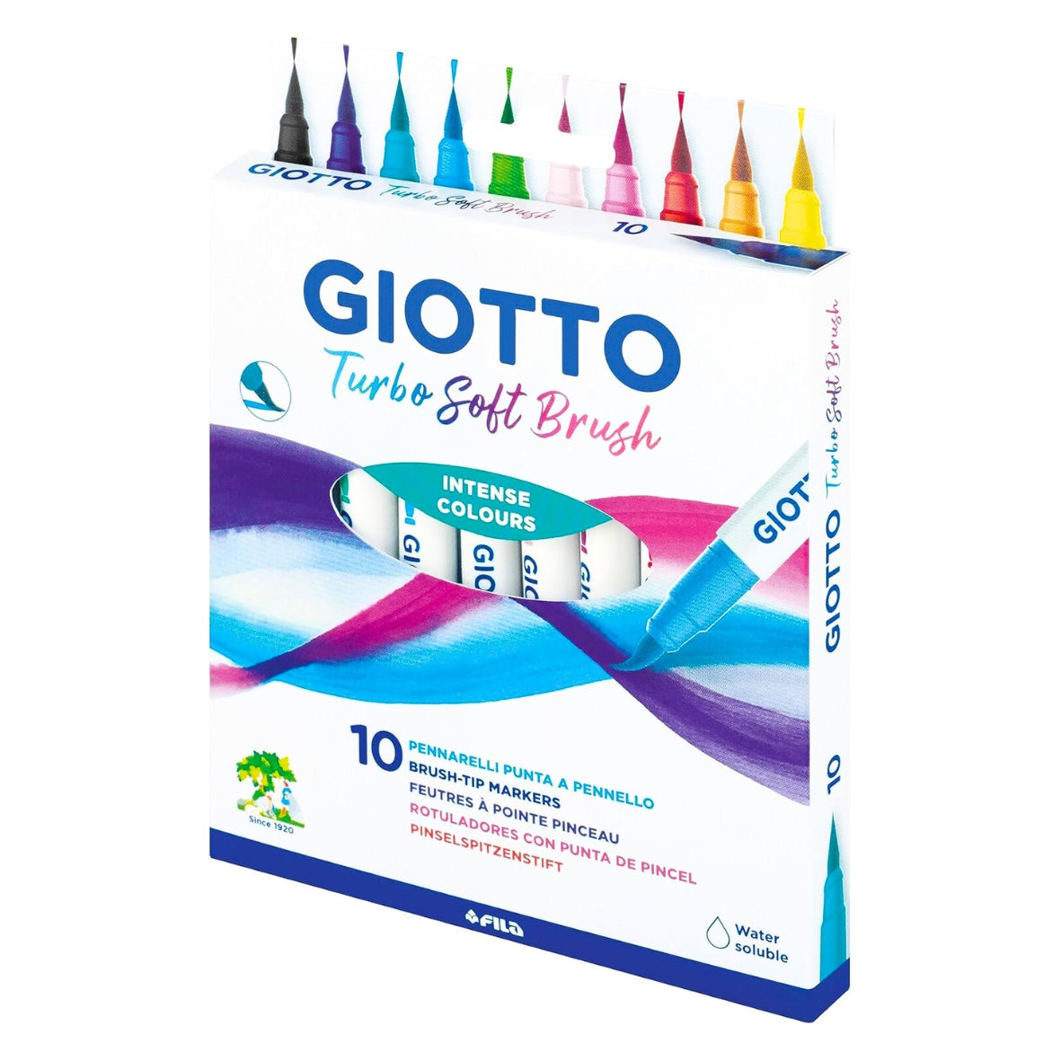 Pennarelli Giotto Turbo Soft Brush da 10 - Intense Color