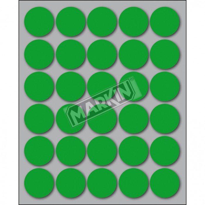 Etichette Adesive Colorate Tonde Markin da 22 mm