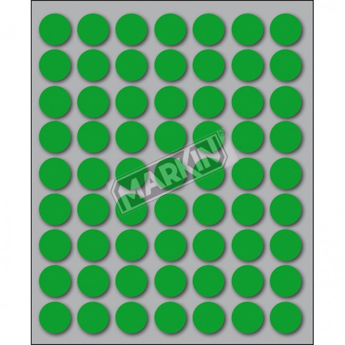 Etichette Adesive Colorate Tonde Markin da 14 mm