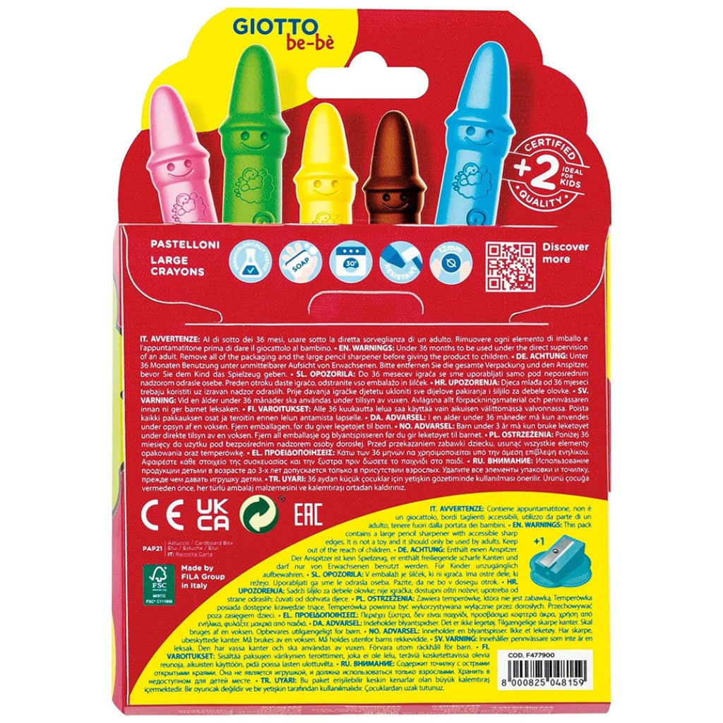 Pastelli Cera Giotto Bebè da 10