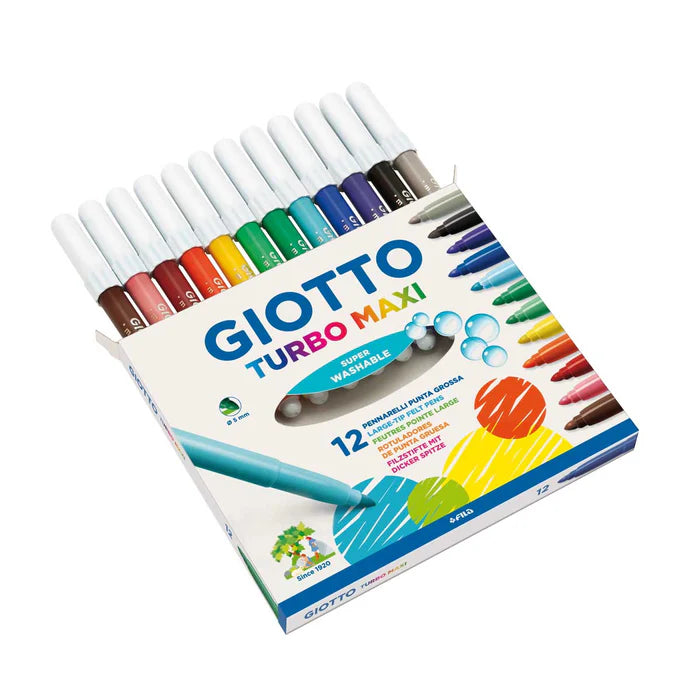 Pennarelli Giotto Turbo Maxi da 12 - Punta Grossa