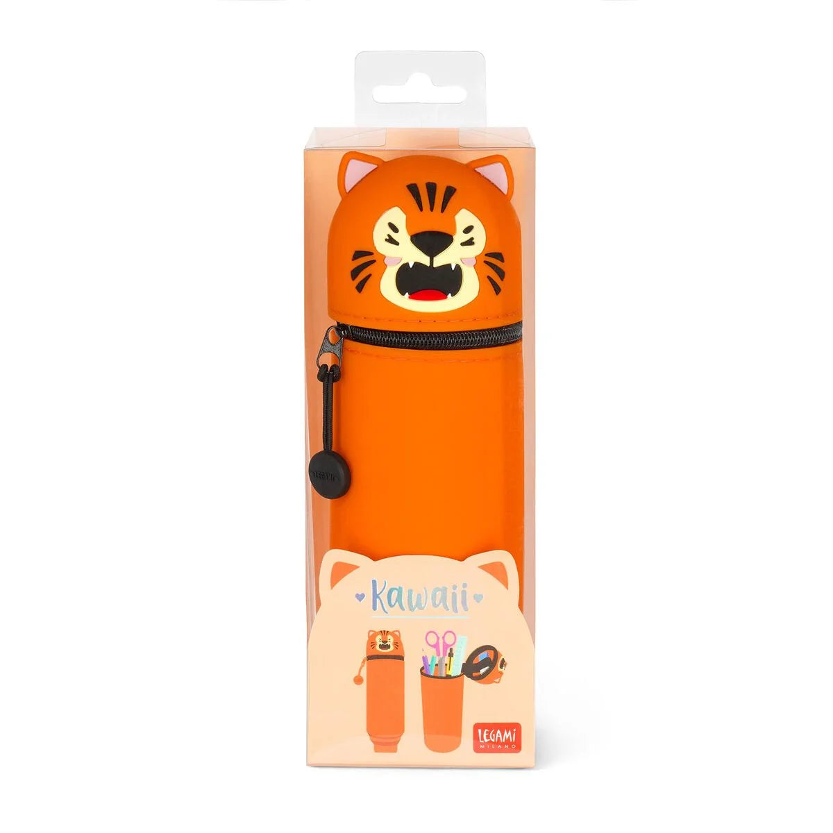 Astuccio Legami 2-in-1 in Silicone Tiger "Grrreat Adventures"