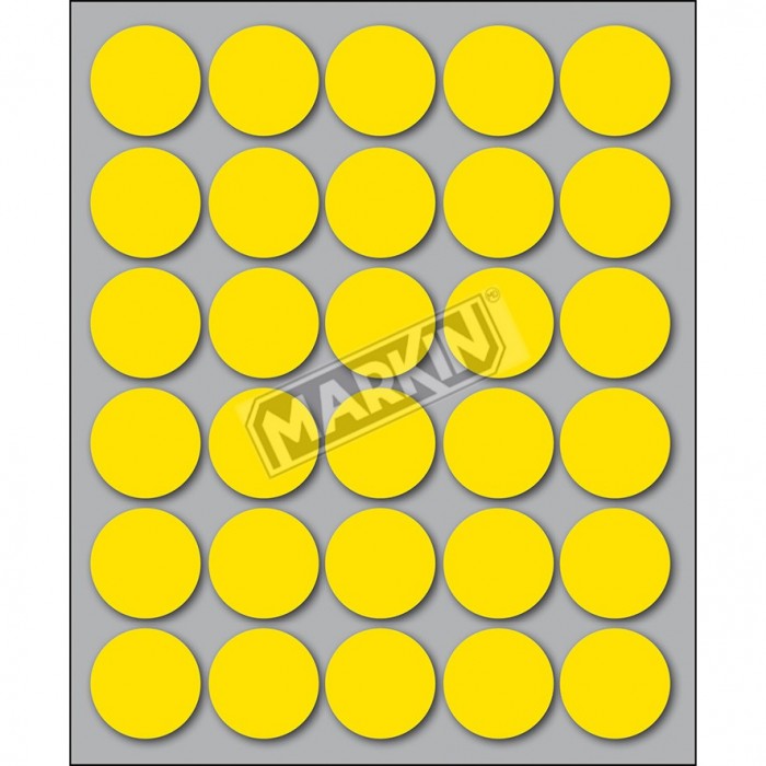 Etichette Adesive Colorate Tonde Markin da 22 mm