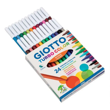 Pennarelli Giotto Turbo Color da 24 - Punta Fine