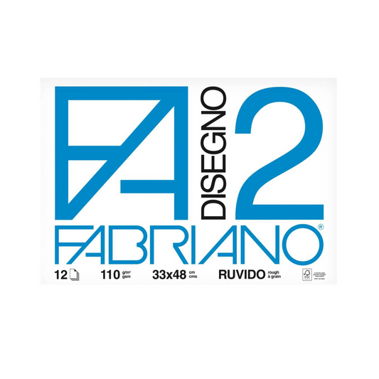 Blocco da Disegno Fabriano F2 - 33 x 48 - Ruvido