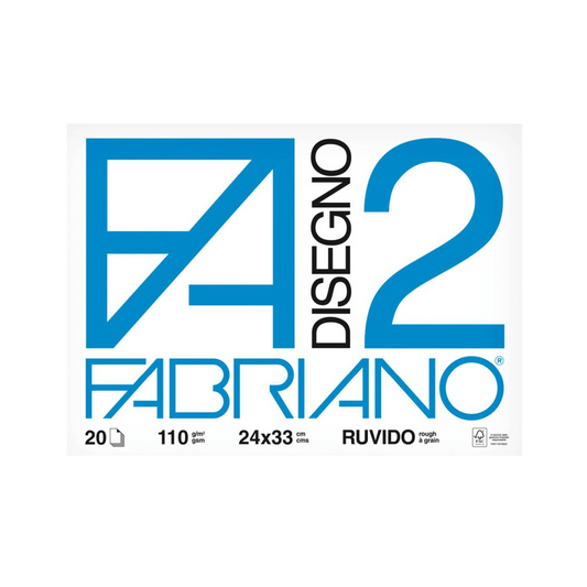 Blocco da Disegno Fabriano F2 - 24 x 33 - Ruvido