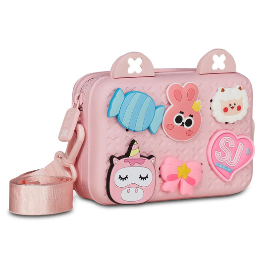 Borsetta con Tracolla Sj Gang Girly Pins Rosa Orecchie