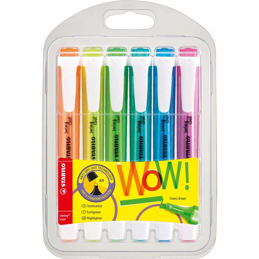 Evidenziatori Stabilo Swing Cool 6 Colori