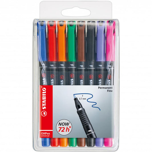 Set 8 Marker Indelebili Stabilo OH Pen