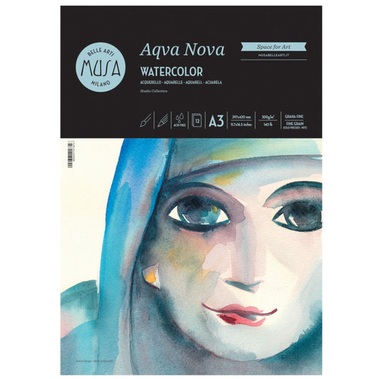 Blocco Aqua Nova Acquarello A3