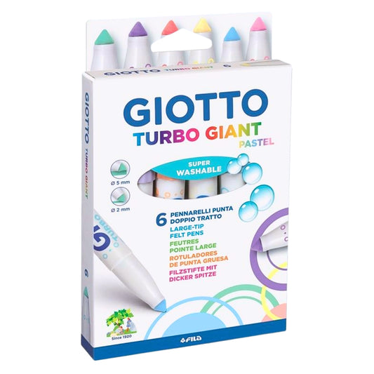 Pennarelli Giotto Turbo Giant da 6 - Pastel