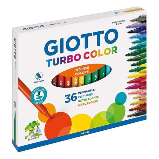 Pennarelli Giotto Turbo Color da 36 - Punta Fine