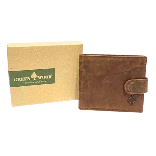 Portafoglio Uomo Green Wood Bottone