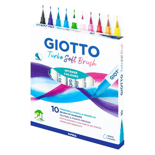 Pennarelli Giotto Turbo Soft Brush da 10 - Intense Color