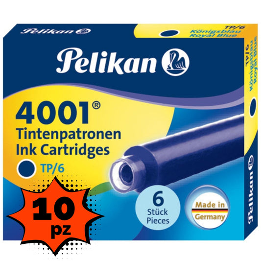 Cartucce Stilografica Pelikan Blu Multipack 10X