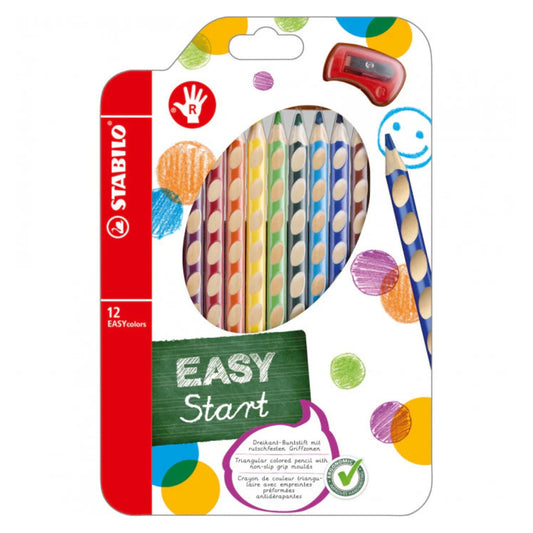 Matite colorate Stabilo Easy Start Mancini da 12