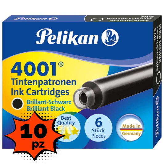 Cartucce Stilografica Pelikan Nero Multipack 10X