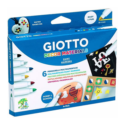 Pennarelli Giotto Decor Material da 6
