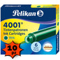 Cartucce Stilografica Pelikan Verde Multipack 10X