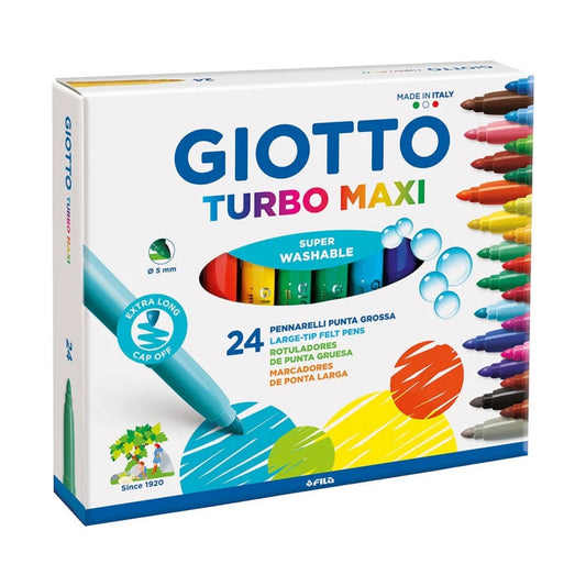 Pennarelli Giotto Turbo Maxi da 24 - Punta Grossa