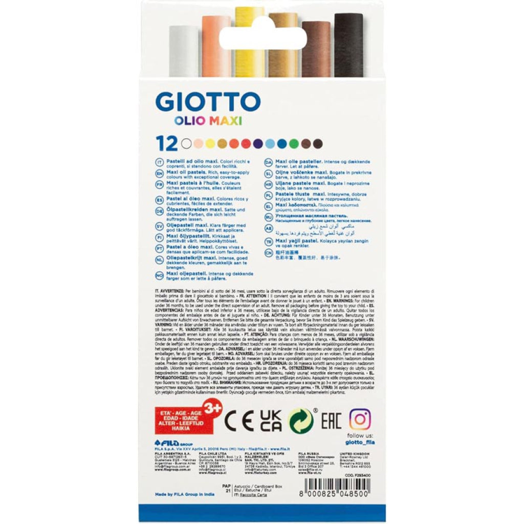 Pastelli Giotto Olio Maxi da 12