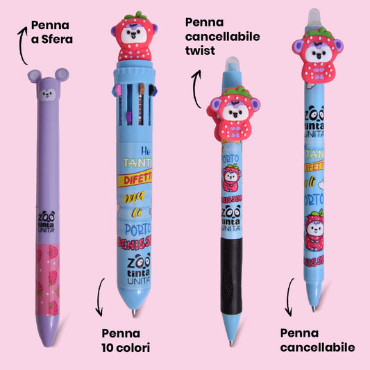 Penne tintaUNITA ZOO - Fragola Scimmietta