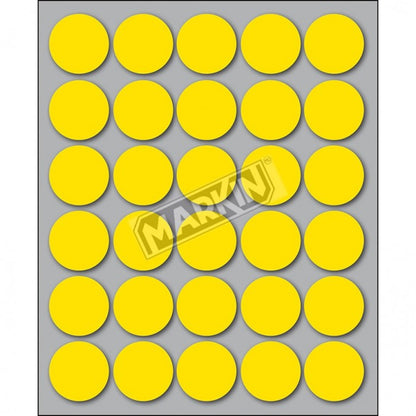 Etichette Adesive Colorate Tonde Markin da 22 mm