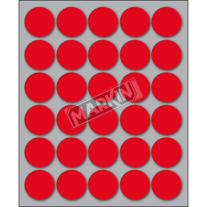 Etichette Adesive Colorate Tonde Markin da 22 mm