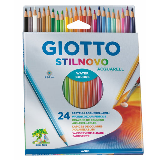 Matite Colorate Giotto Stilnovo Acquarell da 24