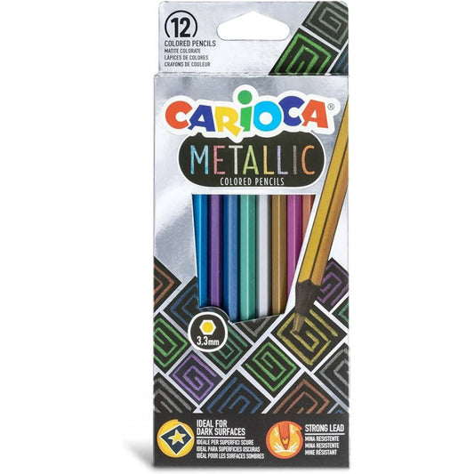Matite Colorate Metallic Carioca da 12