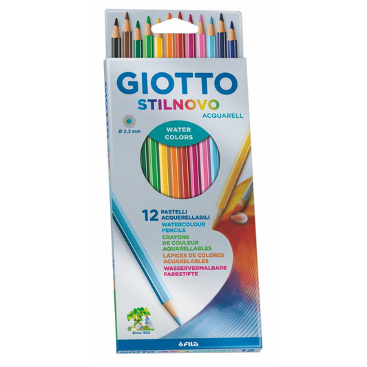 Matite Colorate Giotto Stilnovo Acquarell da 12