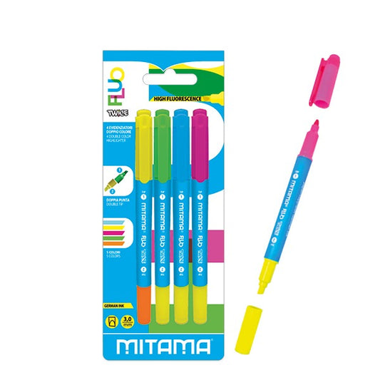 Evidenziatori Doppio Colore Mitama Twice Fluo