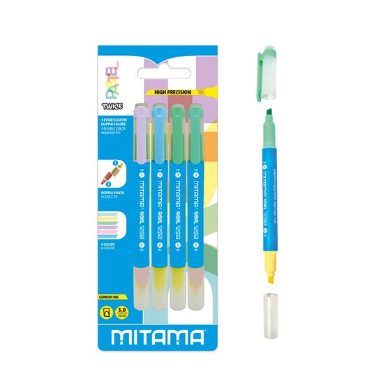 Evidenziatori Doppio Colore Mitama Twice Pastel