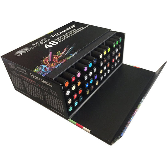 Promarker Winsor & Newton 2 punte Espositore da 48