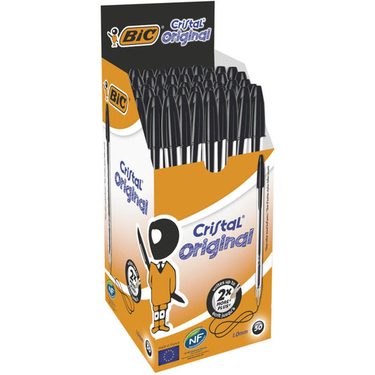 Confezione 50 Penne Bic Crystal